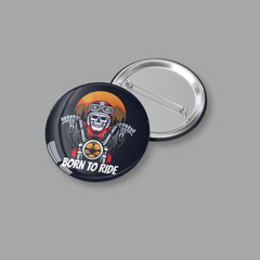 Born to Ride Skeleton Badges