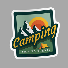 Camping Sticker