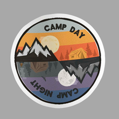Camp Day/ Night Sticker