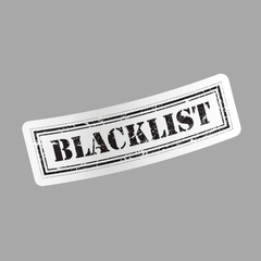 Blacklist Sticker