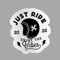 Just Ride Sticker
