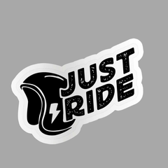Just Ride Thunder Helmet Sticker