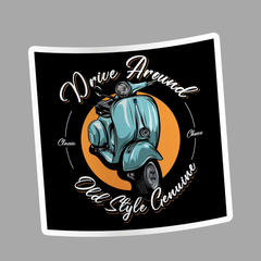 Drive Around Old Style Sticker