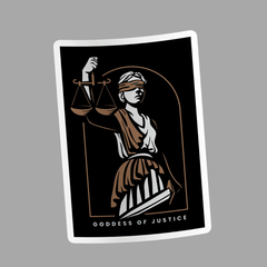 Goddess of Justice Sticker