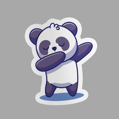 Panda Rider Sticker