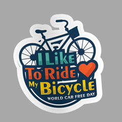 Cyclist Love Sticker