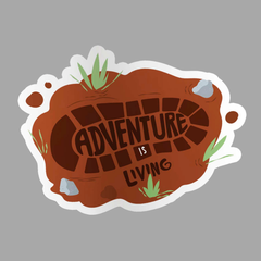 Adventure is Living Sticker