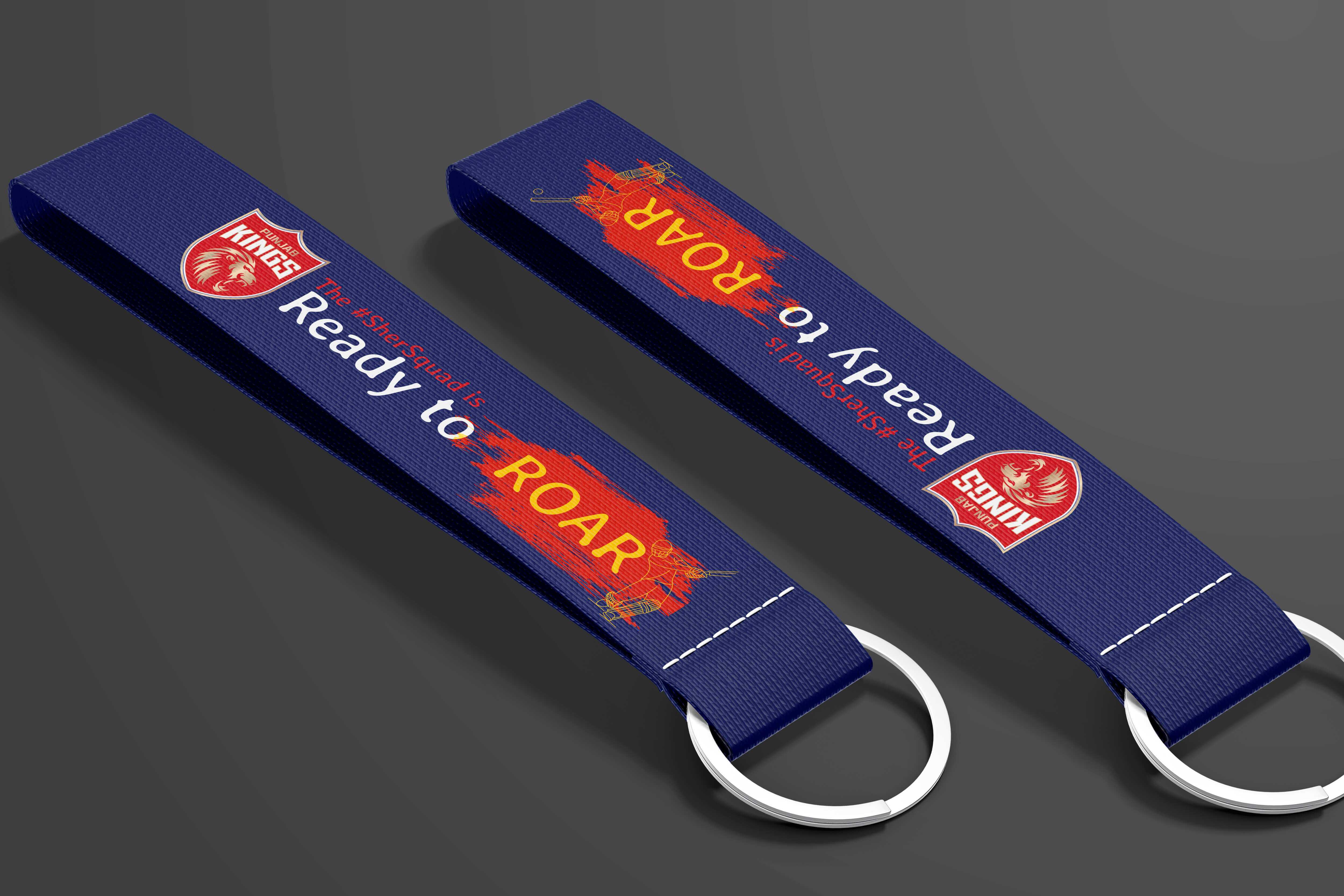 Punjab Kings IPL cricket personalized metal key chains – premium custom name engraved sports fan key tags
