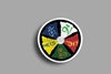Ladakh Prayer Flag Round | Stickers