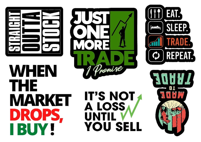 WHEN THE MARKET DROP Sheet sticker