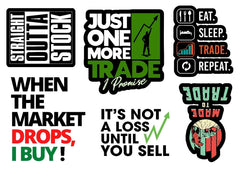 WHEN THE MARKET DROP Sheet sticker