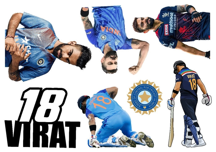 Virat Kholi Sheet Sticker