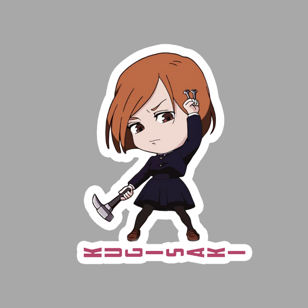 Fierce and Fearless: Kugisaki Stickers for Jujutsu Kaisen Fans