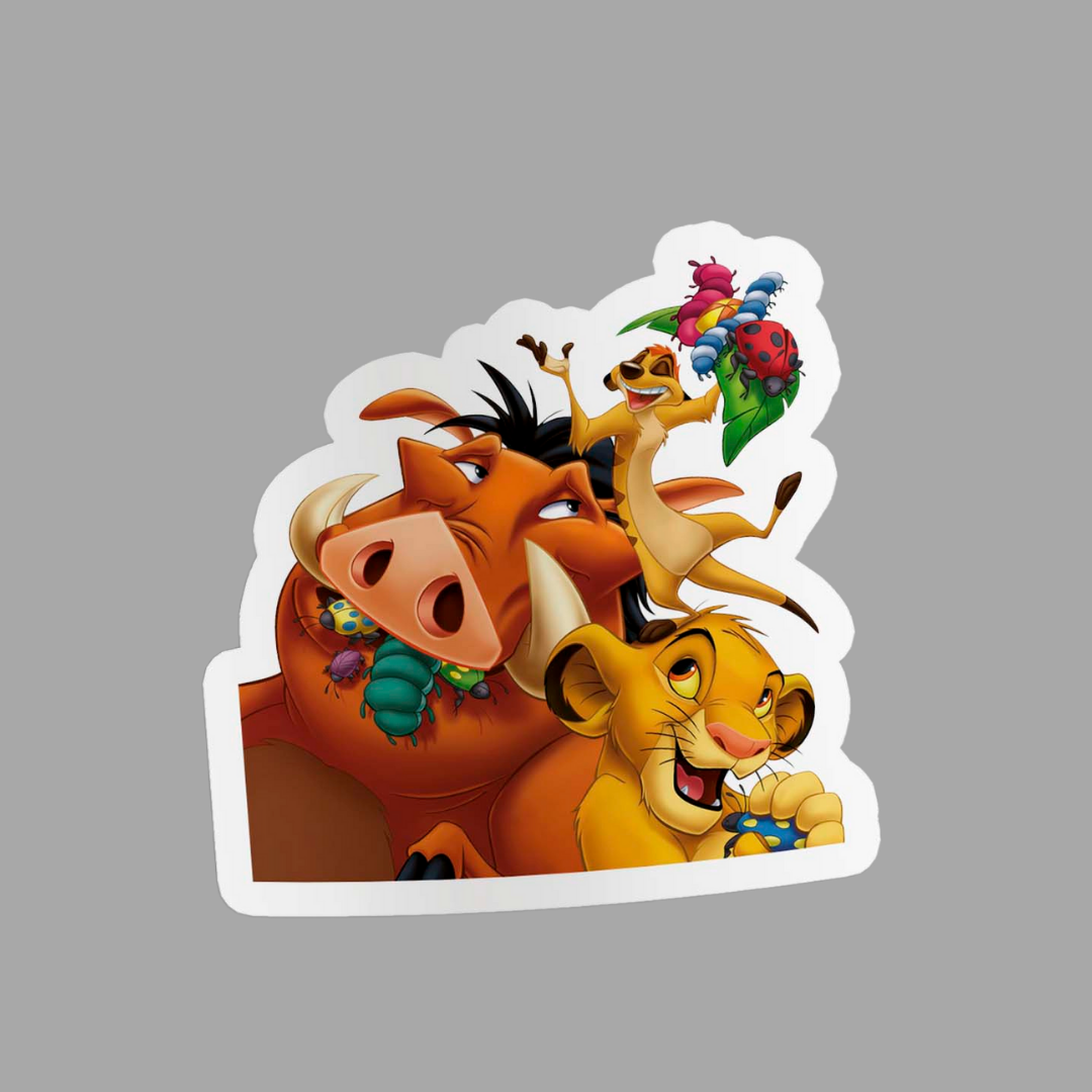 Hakuna Matata Vibes: Timon & Pumbaa Stickers for Carefree Spirits