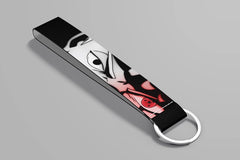 Kakashi-Inspired Satin Lanyard Keytags